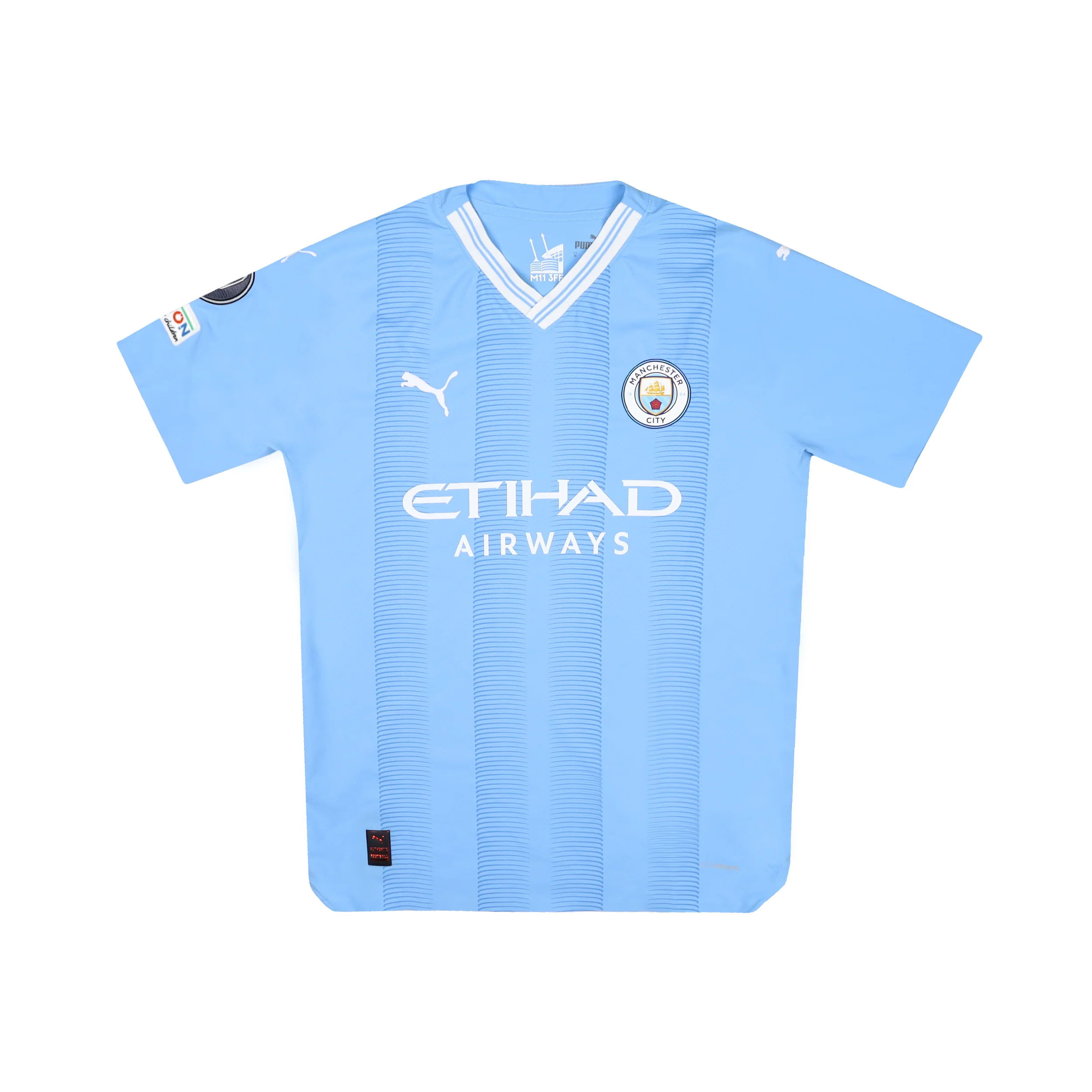 MANCHESTER CITY 2023-24 AUTHENTIC HOME SHIRT - HAALAND 9 - M - Image 3
